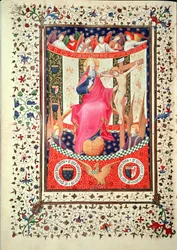La Trinidad, de las Horas de Boucicaut, c.1410