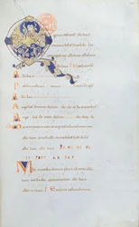 Ms 384 Antifonario de la Abadía de Saint Denis, siglo XI