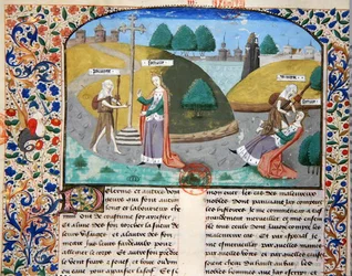 Ms 3878 Pobreza y Fortuna, ilustración de 