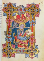 Ms 479 fol.33 San Lucas, de Les Evangiles de l