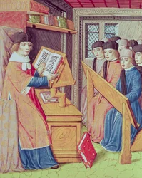 Enseñanza de Les Georgics por Virgilio con comentario de Servio, 1469