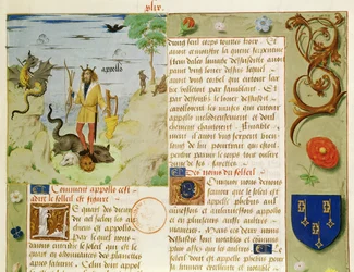 Apolo matando a Pitón, de Livre des Eschecs D