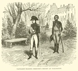 Napoleón leyendo el informe de Ordener en Malmaison
