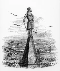 Nominoe, primer duque de Bretaña, ilustración de La Bretagne Ancienne et Moderne por Pitre Chevalier, c.1840