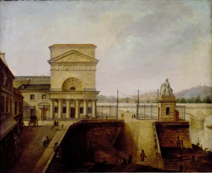 Barrera de Normandía, cerca del Puente de Iena, antes de 1860