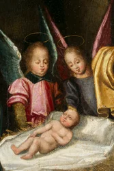 Natividad, (detalle). Tríptico de Aubery