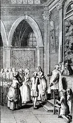 Obediencia, ilustración de La Vie de Mon Père por Restif de la Bretonne