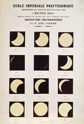 Observación de un eclipse solar en Batna, Argelia, 18 de julio de 1860