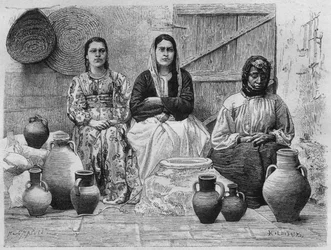 Mercaderes de aceite en Jerusalén, de La Syrie d