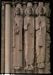 Figuras del Antiguo Testamento, de las jambas norte de la puerta central del Portal Real de la fachada oeste