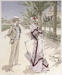 En el Paseo de los Ingleses, Niza, febrero de 1899