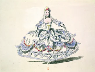 Vestuario de Ópera, de la Colección Menus Plaisirs, facsímil de A. Guillaumot Fils