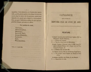 Capítulo de pintura, del Salon des Refuses, 1863