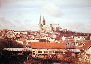 Vista panorámica de la ciudad con la catedral