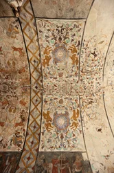 Iglesia parroquial (Església de la Mare de Déu de Solers). Interior. La nave, los techos. Pinturas murales. Siglo XVI (?)