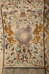 Iglesia parroquial (Església de la Mare de Déu de Solers). Interior. Las naves. Pinturas murales. (detalle) Siglo XVI (?)