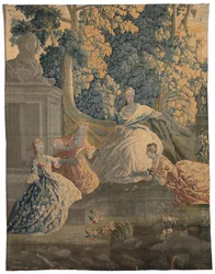 Tapiz pastoral, Aubusson o Felletin, tercer cuarto del siglo XVIII