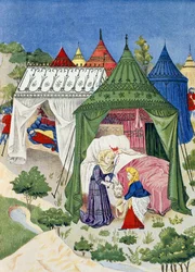 Pabellones y tiendas del siglo XV, (detalle)