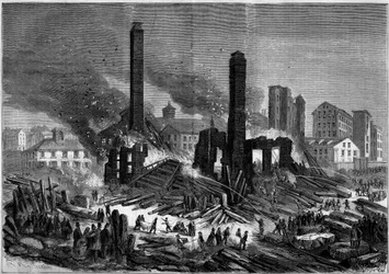 Incendio de la fábrica Pemberton en Lawrence, Massachusetts, Estados Unidos, 10 de enero