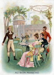 Periodo imperio: Malmaison. Cromolitografía “Au Bon Marché” circa 1890