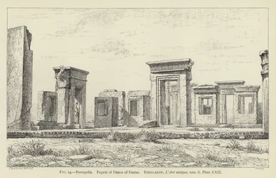 Persépolis, Fachada del Palacio de Darío