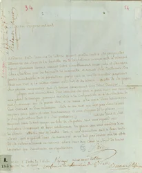 Petición de Aldonze Sade para empleo, 1794-95 (pluma y tinta sobre papel)