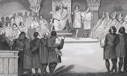 Felipe IV (1268-1314) el Hermoso reúne a los Estados Generales en el Louvre, de 