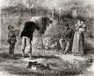 Fotografía en el siglo XIX, de Les Merveilles de la Science, publicado c.1870