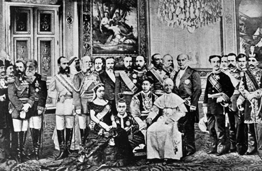 Fotomontaje de gobernantes mundiales