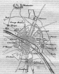 Plano de París bajo Carlos V