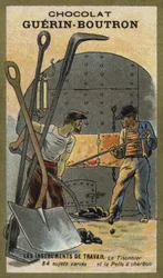 Atizador y pala de carbón