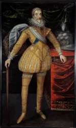 Retrato de cuerpo entero de Jean Louis de Nogaret de Valletta (1554-1642) Duque de Épernon