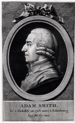 Medallón retrato de Adam Smith (1723-90)