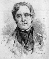 Retrato del almirante Edmund Lyons (1790-1858), comandante de la Marina británica durante la guerra de Crimea (1853-1856). Grabado de Morin en “Le Monde Illustré”, n.º 85 del 4 de diciembre de 1858.