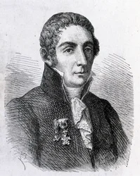 Retrato de Alessandro (Alexandre) Volta (1745 - 1827) - en “Álbum de Ciencia; eruditos ilustres; Grandes descubrimientos” 1896