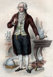 Retrato de Antoine Laurent de Lavoisier (1743-1794), químico francés