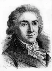 Retrato de Armand Gensonné (1758-1793) diputado de la convención. Grabado de finales del siglo XIX.