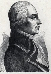 Retrato de Armand Louis de Gontaut Biron, militar francés (1747-1793). Grabado de 1889. Colección privada.