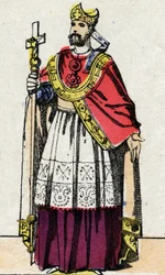 Retrato de Bonifacio (v.675-754), arzobispo de Maguncia que evangelizó Alemania y reorganizó el clero franco.