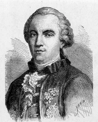Retrato de Buffon (1707 - 1788) - en “Álbum de Ciencia; eruditos ilustres; Grandes descubrimientos” 1896