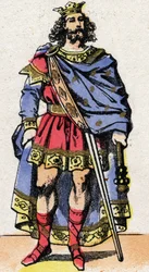 Retrato de Cariberto, Rey de los Francos (561-567).