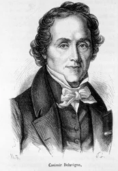 Retrato de Casimir Delavigne, poeta y dramaturgo francés (1793-1843)