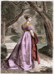 Retrato de Catalina de Wurtemberg (1783-1835) Reina de Westfalia - en “Histoire de l
