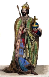 Retrato de Carlomagno (742-814)