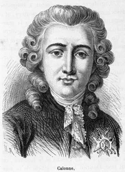 Retrato de Charles Alexandre de Calonne (1734-1802) - en "Histoire de France" de Henri Martin