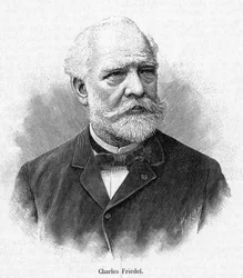 Retrato de Charles Friedel (1832-1899) químico y mineralogista francés.