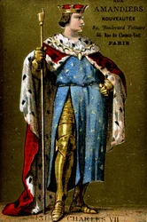 Retrato de Carlos VII (1403-1461).