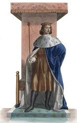 Retrato de Carlos V de Francia, llamado el Sabio (1338-1380), Rey de Francia