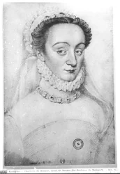 Retrato de Charlotte de Beaune (1551-1617) Dame de Sauves, siglo XVI-XVII