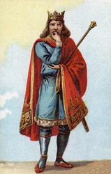 Retrato de Childerico II, Rey de los Francos de 670 a 673.